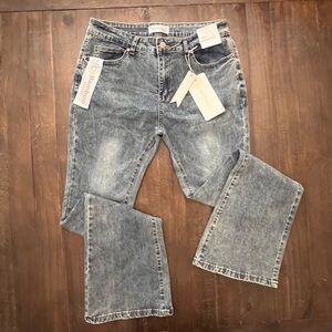 Bamboo Denim Jeans Bootcut Blue Women's Juniors Size 7 Faded Super Soft NWT NEW